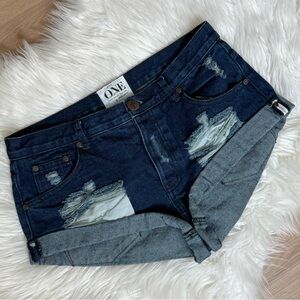 One Teaspoon Bandits Denim Shorts